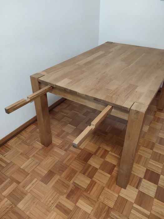 Mesa de sala 140x90, com extensão 185×90