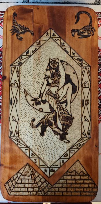 Нарди різблені лаковані