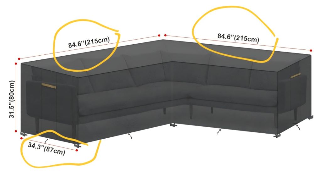 Capa / coberta impermeável mobiliário jardim