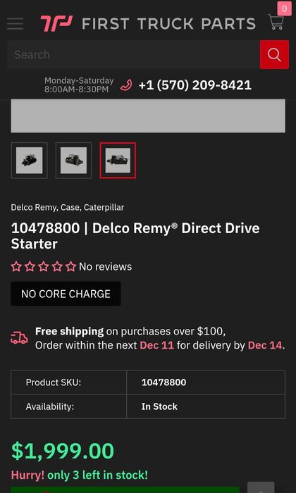 Rozrusznik 24v Delco Remy 50 MT  104788 caterpillar