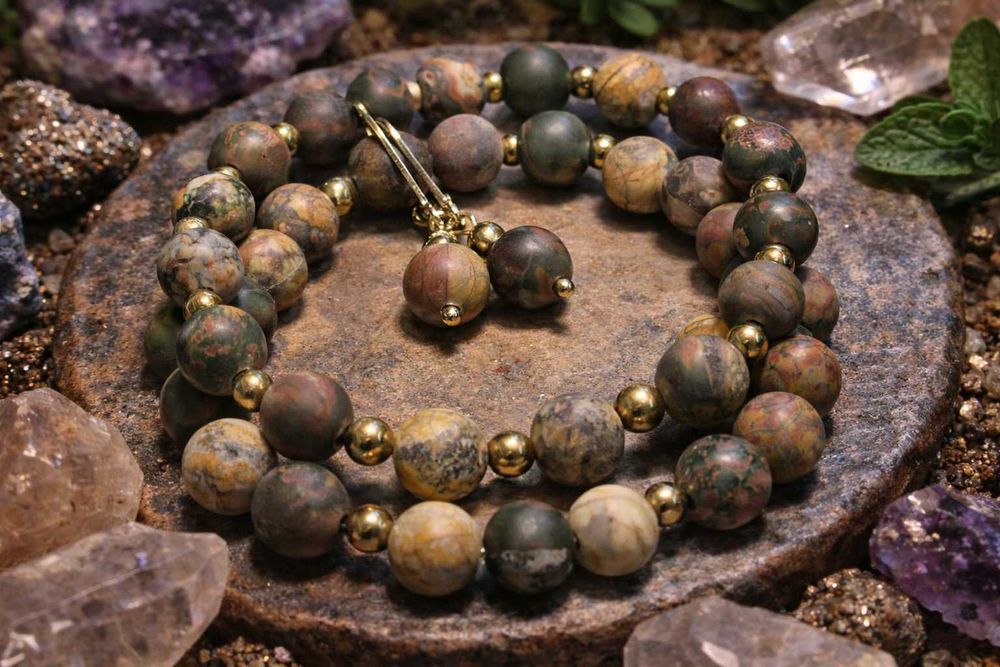 Biżuteria z kamieni naturalnych – zestaw