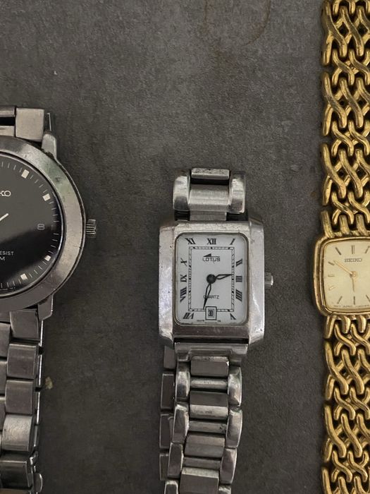 3 relogios seiko/lotus
