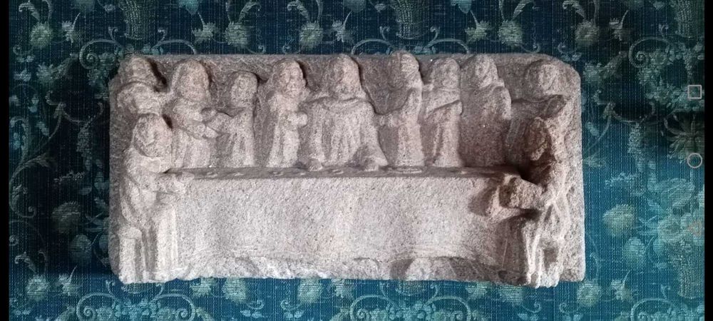 Última ceia em pedra