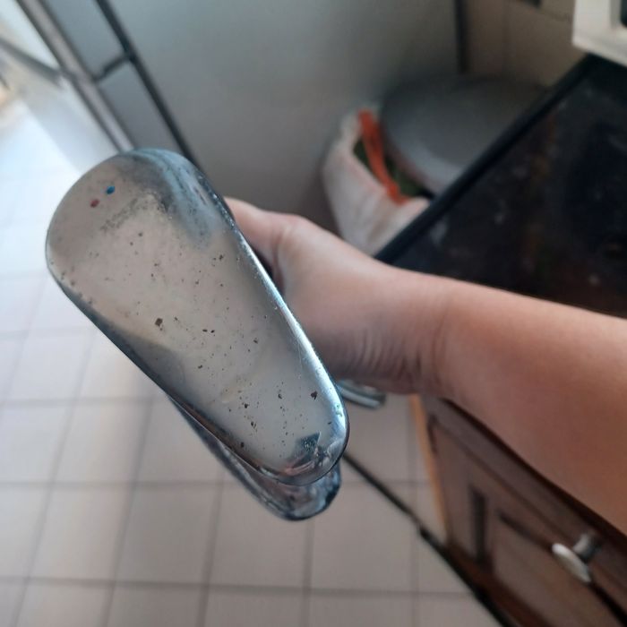 Torneira da roca usada