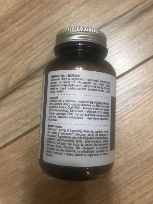 Resweratrol 60 kapsułek roślinnych