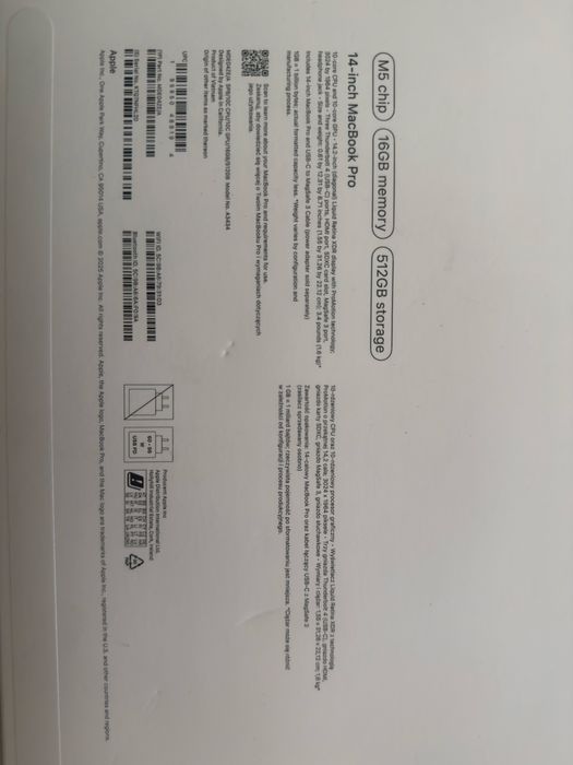 MacBook Pro, M5 2025