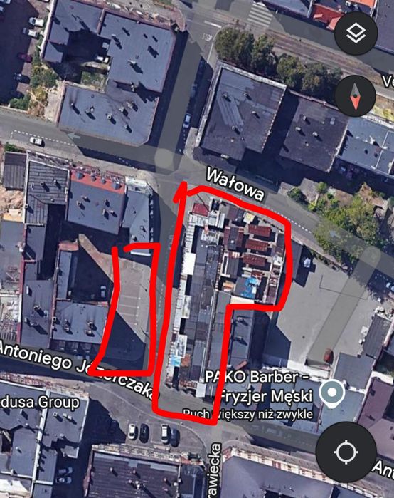 Sprzedam atrakcyjną działkę w samym centrum Bytomia. Możliwa zamiana