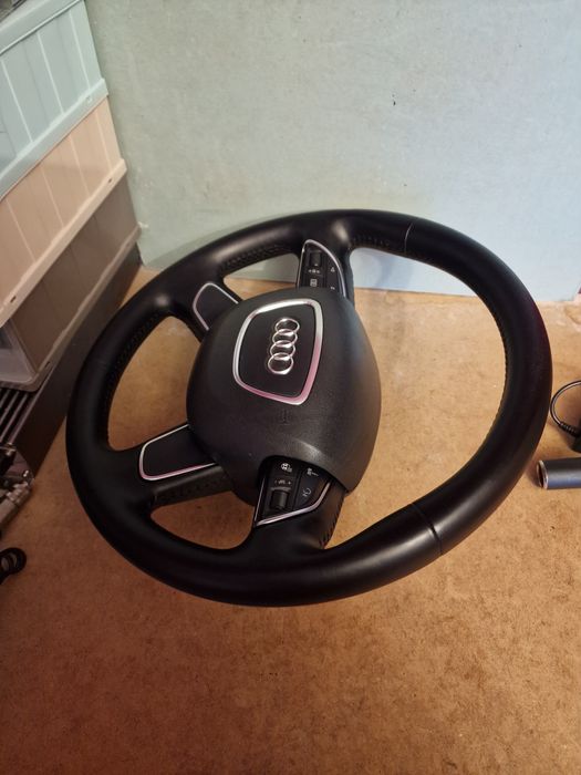Kierownica Audi A6 C7 A7 skórzana, podgrzeana, grzana, z poduszką