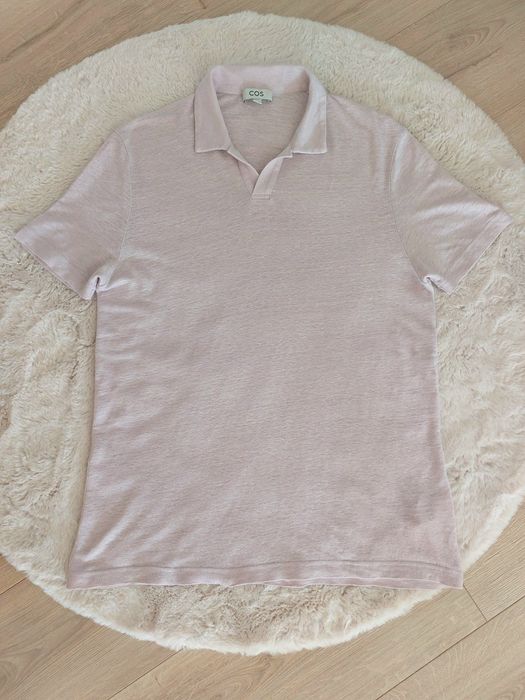 Bluzka koszulka T-shirt COS 100 % len męska L