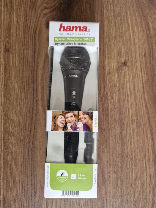 Mikrofon dynamiczny HAMA DM 20 NOWY