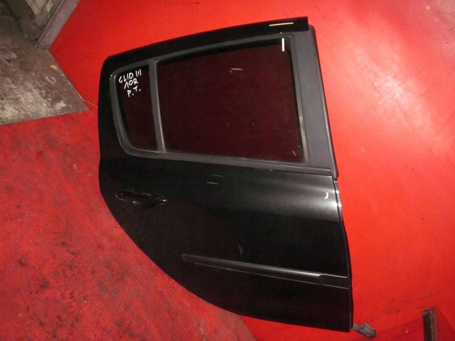 renault clio iii 3 lift hb 5d drzwi prawe tył tylne czarne nv676