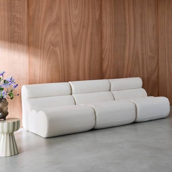 Nova Boucle sofa modular 3 lugares