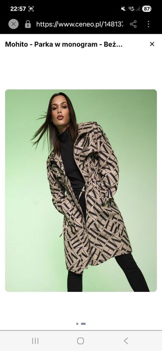 Parka  Mohito damska