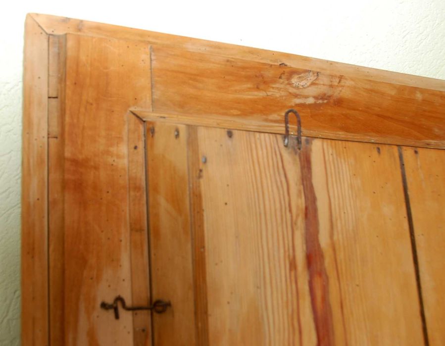 duża stara zabytkowa Biedermeier głęboka prezentacja rama na ikonę box witryna 79x96x12