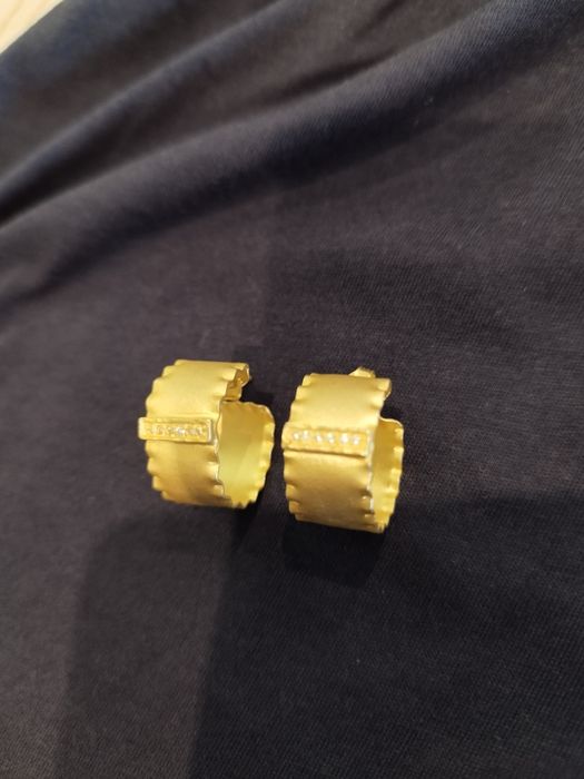 Argolas em prata dourada