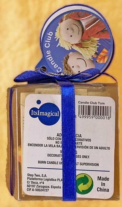 Mini Vela Bolo Imaginarium, Nova e Embalada