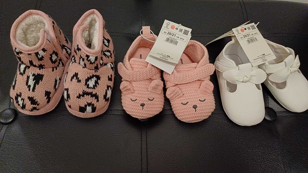 Reserved nowe buciki niemowlęce 20/21 dla dziewczynki