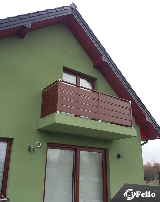 Balustrada SOLID Barierka Nowoczesna taras balkon montaż wysyłka