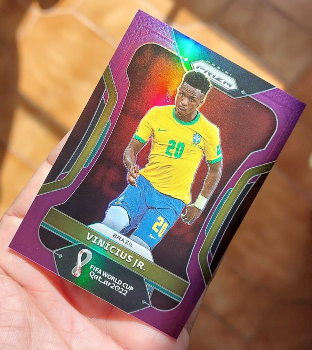 World Cup 2022 Prizm Vinicius Jr. #36 Purple /199 Brazil