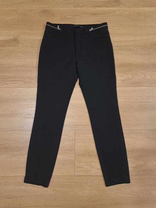 Spodnie damskie eleganckie, czarny, rozmiar S, Zara
