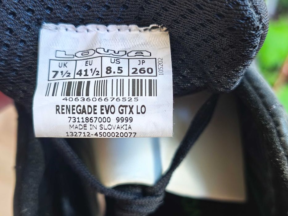 ОРИГІНАЛ 100%!! Кросівки тактичні LOWA Renegade Lo GORE-TEX 310963