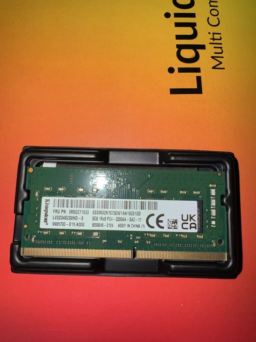Оперативна памʼять для ноутбука Kingston 8GB SO-DIMM DDR4 3200MHz