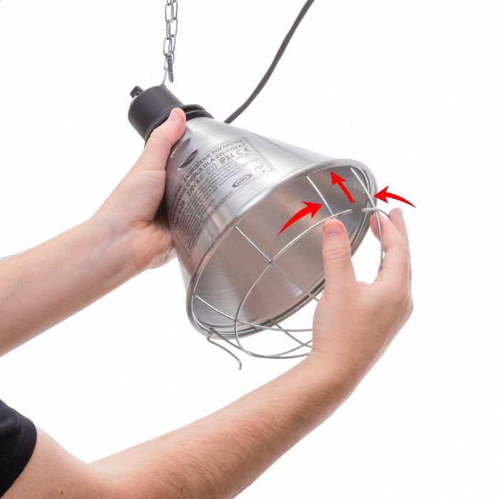 Lampa grzewcza sztuczna kwoka + promiennik ZESTAW