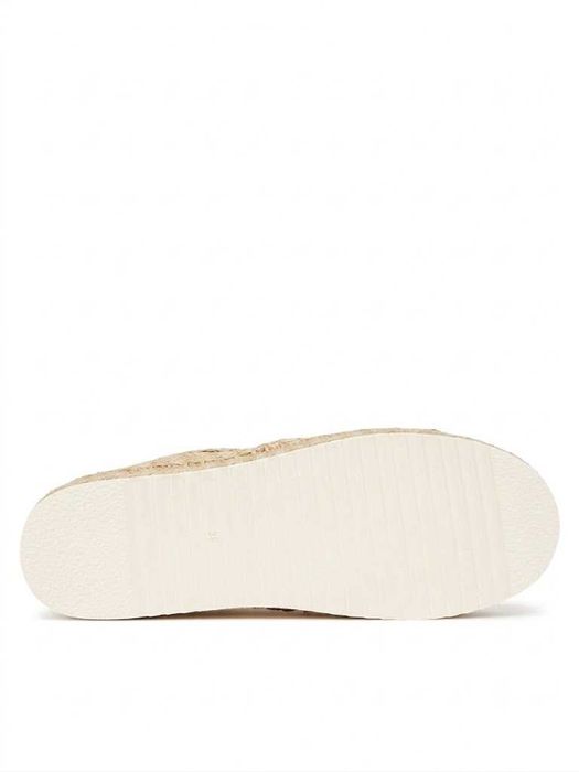 Luksusowe Skórzane Espadryle ALMA EN PEÑA V250276 Marrone z Cyrkoniami