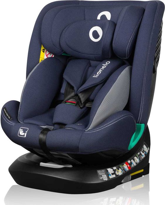 Fotelik Samochodowy Lionelo Bastiaan i-Size Navy Blue 0-36 kg Isofix