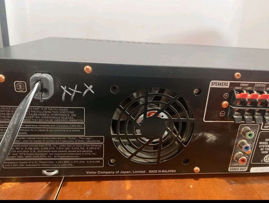 Sistema DVD Digital Theater 5.1 
1200w com 4 colunas + 2 subwoof