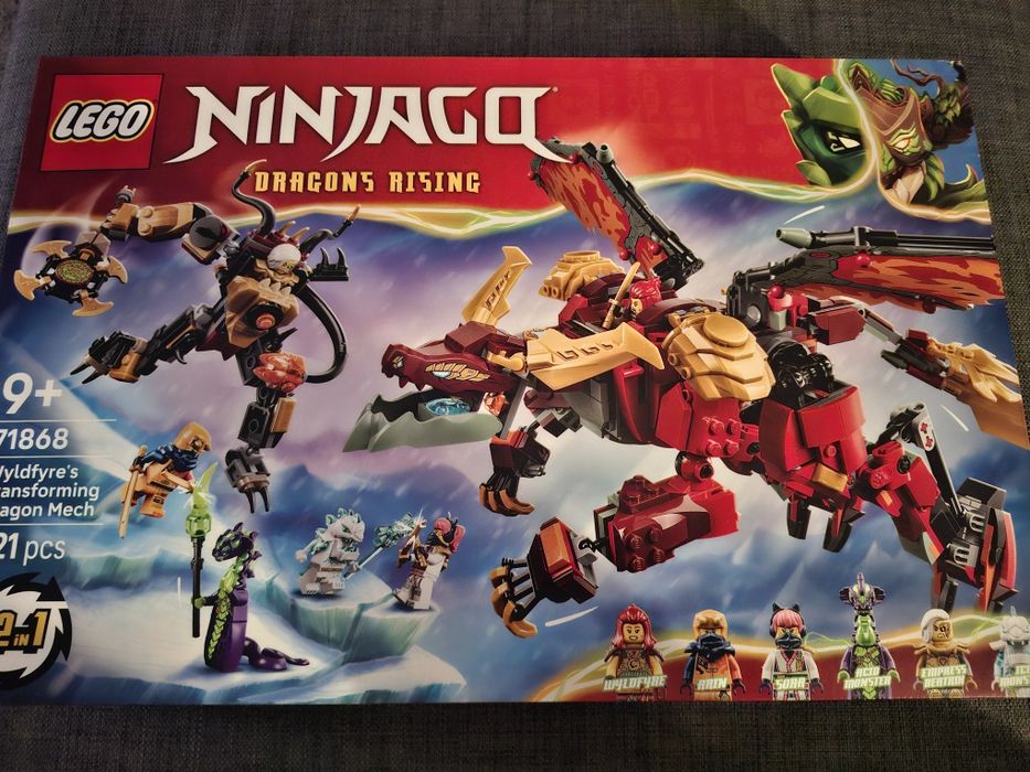 Lego 71868 Ninjago Wyldfyre Transforming Dragon Mech