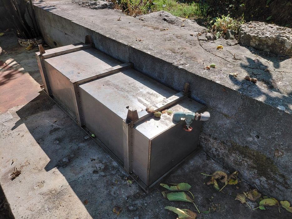 Tanque em inox para pisar uva