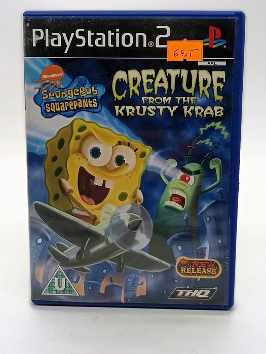 spongebob squarepants creature from the krusty krab sony playstation 2 ps2