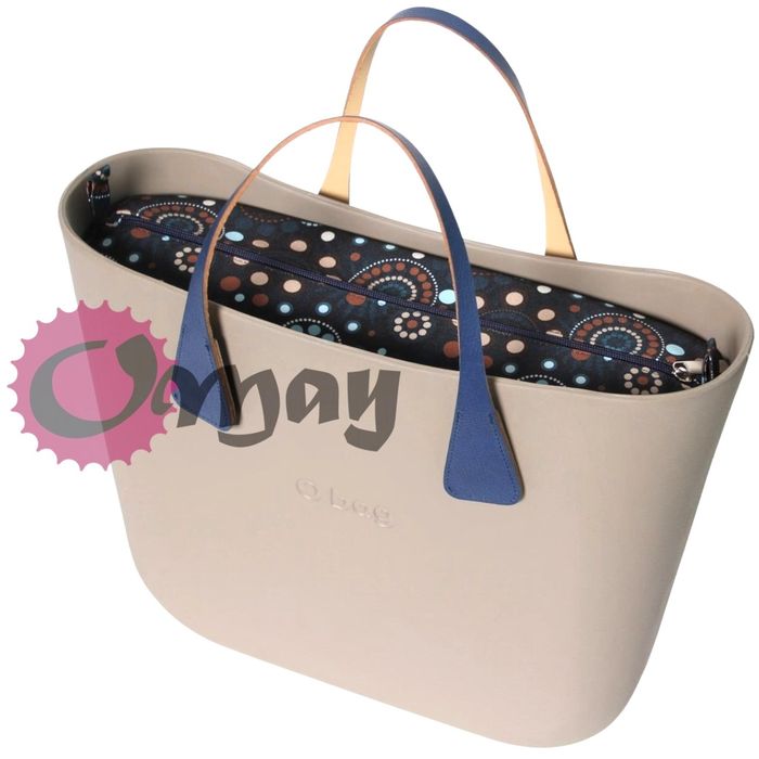 Granatowy organizer do OBAG STANDARD chocomay beż brąz VIP wkład OMAY