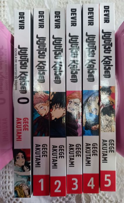 Mangá "Jujutsu Kaisen" volumes 0-5