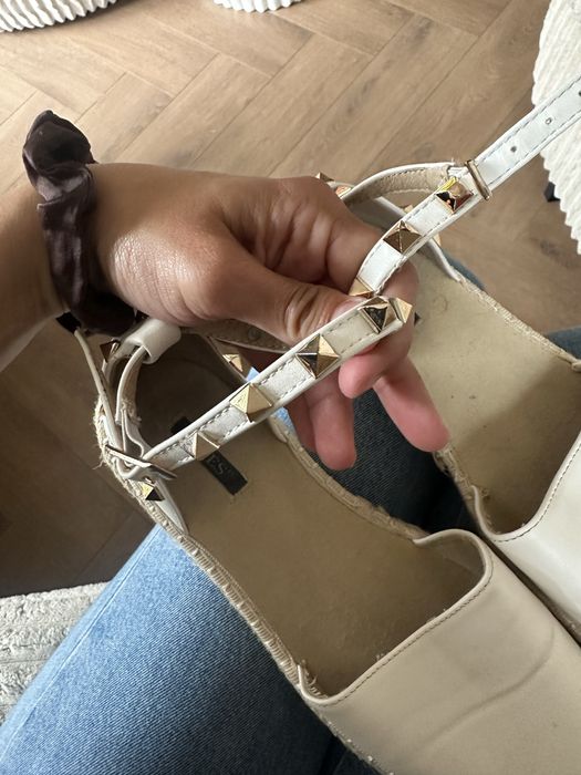 Sandaly espadryle ćwieki