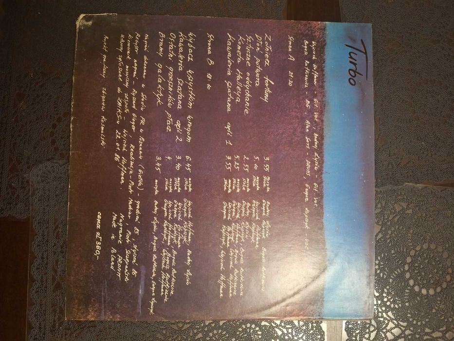 Płyta winylowa Turbo trzy różne komplet.