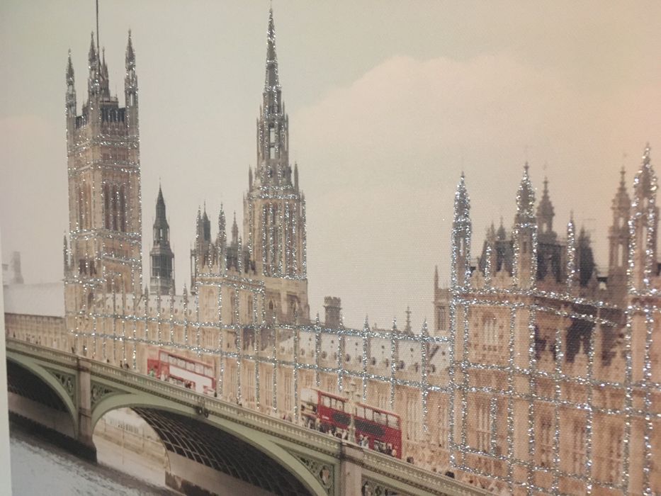Quadro Relógio Big Ben Ponte Palácio Westminster Londres Reino Unido