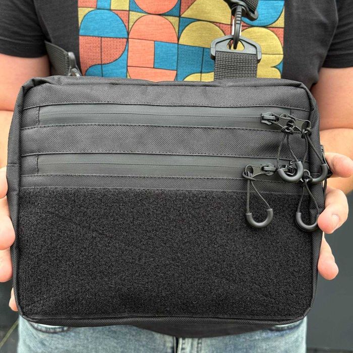 Мужская мессенджер тактическая сумка через плечо барсетка бананка