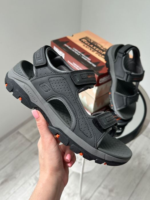 Мужские качественные босоножки на липучках Skechers 39/40/45/48/50р