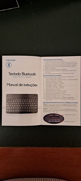 Capa Teclado Universal 10.1'' (Teclado Português - Preto)