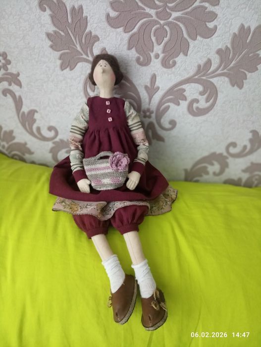 Інтер'єрна лялька в стилі Тильда