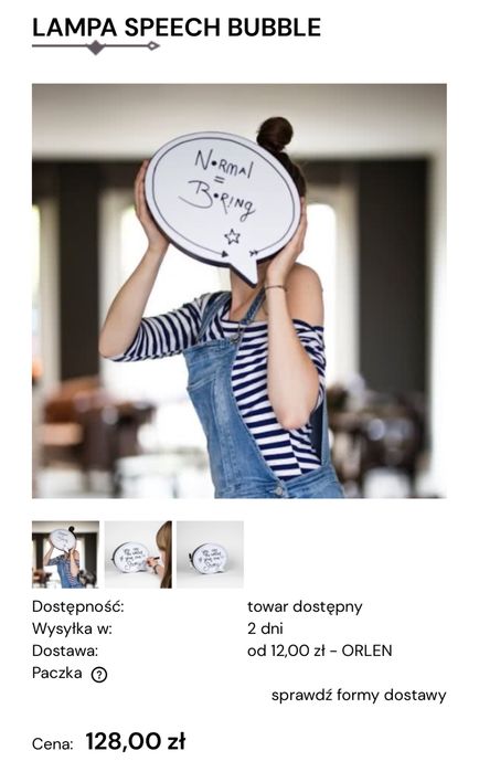 Lampa Speech Bubble