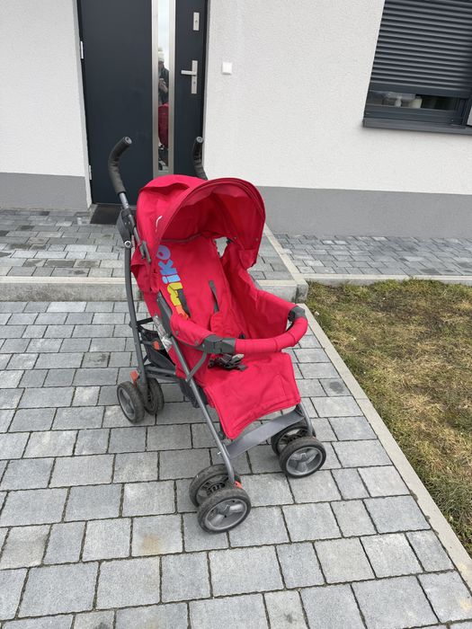 Wózek spacerówka parasolka Bomiko czerwony