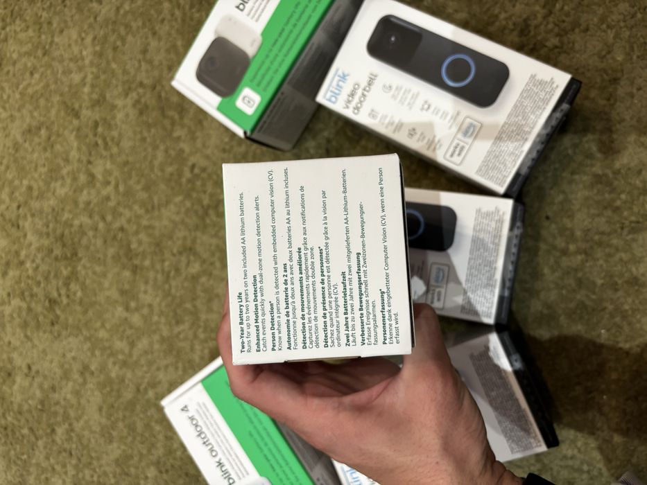 Pack Blink OutDoor 4 + Blink Video DoorBell SELADOS