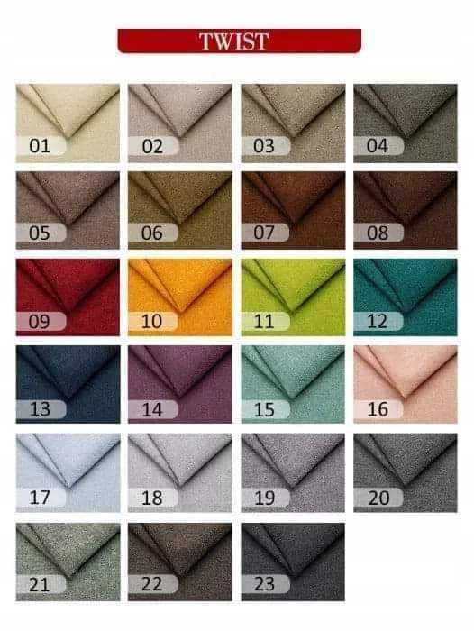 Nowoczesna sofa i fotel uszak z podnóżkiem