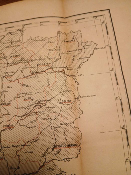 Mapa Portugal - Carte Indiquant la valeur de la Production Agricole