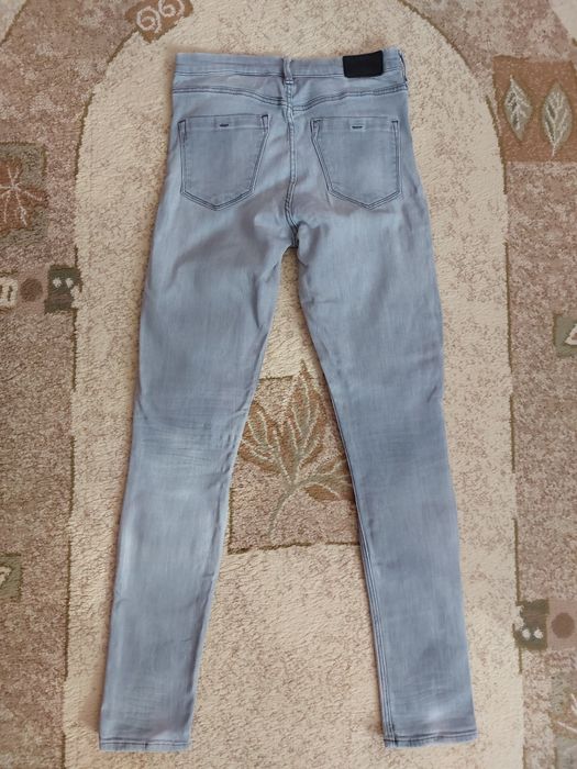Spodnie jeansy rurki H&M szare 27 x 32