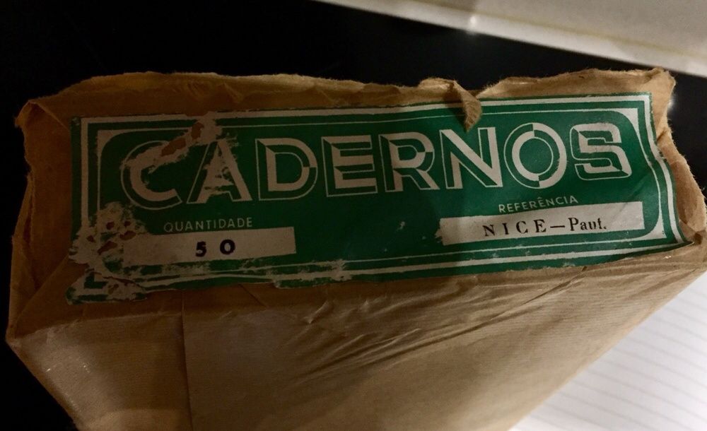 Antigos cadernos escolares