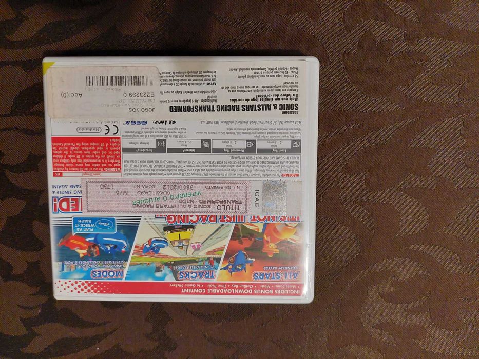 Jogo Sonic All Stars Racing Transformed - 3DS
